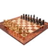 The Leningrad Black And Elm Burl Luxury Chess Set