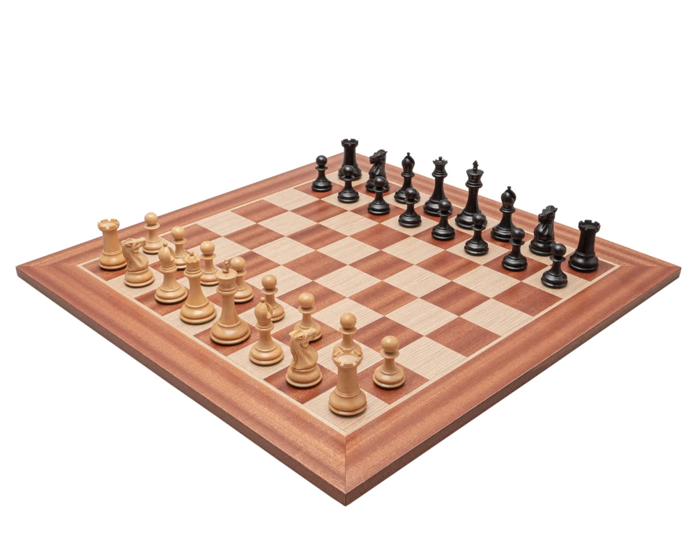 The Sovereign Black And Mahogany Staunton Chess Set 1 The Sovereign Black And Mahogany Staunton Chess Set