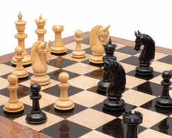 The Blackburne Ebony Luxury Chess Set -Board Games - Chess And Cards Shop RCPB523 03
