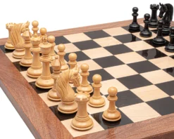 The Blackburne Ebony Luxury Chess Set -Board Games - Chess And Cards Shop RCPB523 05