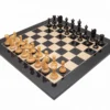 The Blackburne Ebony And Black Anegre Chess Set