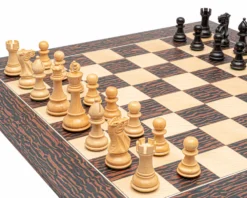 Classic Staunton Tiger Ebony And Black Chess Set 12 Classic Staunton Tiger Ebony And Black Chess Set -Board Games - Chess And Cards Shop RCPB526 05