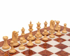 The Blackburne Padauk And Briarwood Luxury Chess Set -Board Games - Chess And Cards Shop RCPB527 02