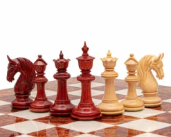 The Blackburne Padauk And Briarwood Luxury Chess Set -Board Games - Chess And Cards Shop RCPB527 04