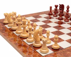 The Blackburne Padauk And Briarwood Luxury Chess Set -Board Games - Chess And Cards Shop RCPB527 05