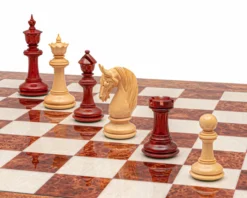 The Blackburne Padauk And Briarwood Luxury Chess Set -Board Games - Chess And Cards Shop RCPB527 06