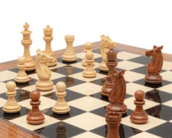 The Trapani Black Anegre, Palisander And Acacia Chess Set -Board Games - Chess And Cards Shop RCPB530 03
