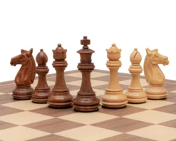 The Trapani Walnut And Acacia Chess Set -Board Games - Chess And Cards Shop RCPB531 04