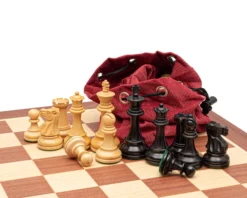 The British Staunton Black And Mahogany Chess Set -Board Games - Chess And Cards Shop RCPB532 03