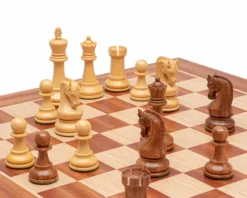 The Leningrad Acacia And Mahogany Chess Set -Board Games - Chess And Cards Shop RCPB535 03