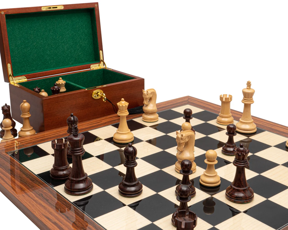 The Leningrad Anjan And Palisander Luxury Chess Set With Cabinet 4 The Leningrad Anjan And Palisander Luxury Chess Set With Cabinet - Image 4