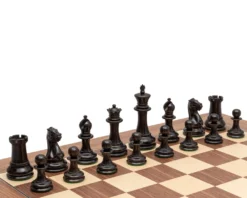 The 1851 Reproduction Ebony And Walnut Luxury Staunton Chess Set -Board Games - Chess And Cards Shop RCPB545 02