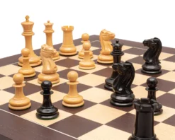 JJ Cooke Reproduction Ebony And Wenge Luxury Chess Set -Board Games - Chess And Cards Shop RCPB546 03