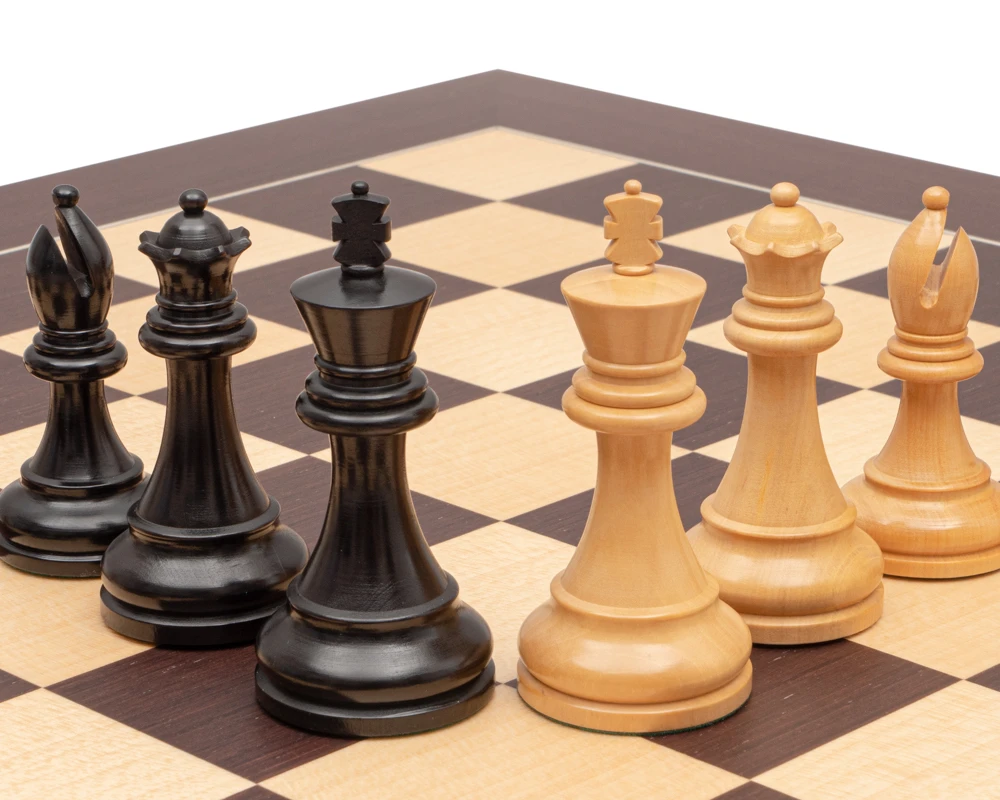 Competition Black And Wenge Staunton Chess Set With Case 5 Competition Black And Wenge Staunton Chess Set With Case - Image 5
