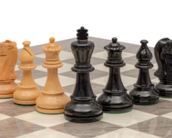 The Atlantic Black And Ash Burl Chess Set -Board Games - Chess And Cards Shop RCPB550 04