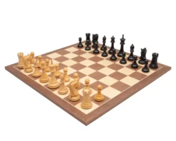 The Canterbury Knight Ebony And Walnut Luxury Chess Set