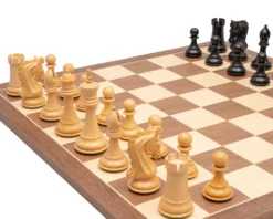 The Canterbury Knight Ebony And Walnut Luxury Chess Set -Board Games - Chess And Cards Shop RCPB551 05