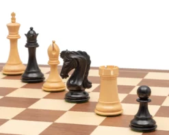 The Canterbury Knight Ebony And Walnut Luxury Chess Set -Board Games - Chess And Cards Shop RCPB551 07