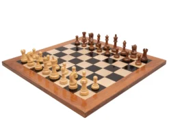 The Leningrad Acacia And Ebony Deluxe Chess Set