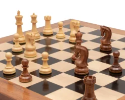 The Leningrad Acacia And Ebony Deluxe Chess Set -Board Games - Chess And Cards Shop RCPB552 03