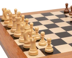 The Leningrad Acacia And Ebony Deluxe Chess Set -Board Games - Chess And Cards Shop RCPB552 05