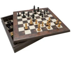 The Kingsclere Ebony And Walnut Luxury Chess Set -Board Games - Chess And Cards Shop RCPB559 04