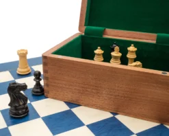 The Blue And Black Tournament Chess Set With Case -Board Games - Chess And Cards Shop RCPB562 04