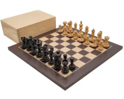Jack's Fierce Knight Black And Wenge Compact Chess Set