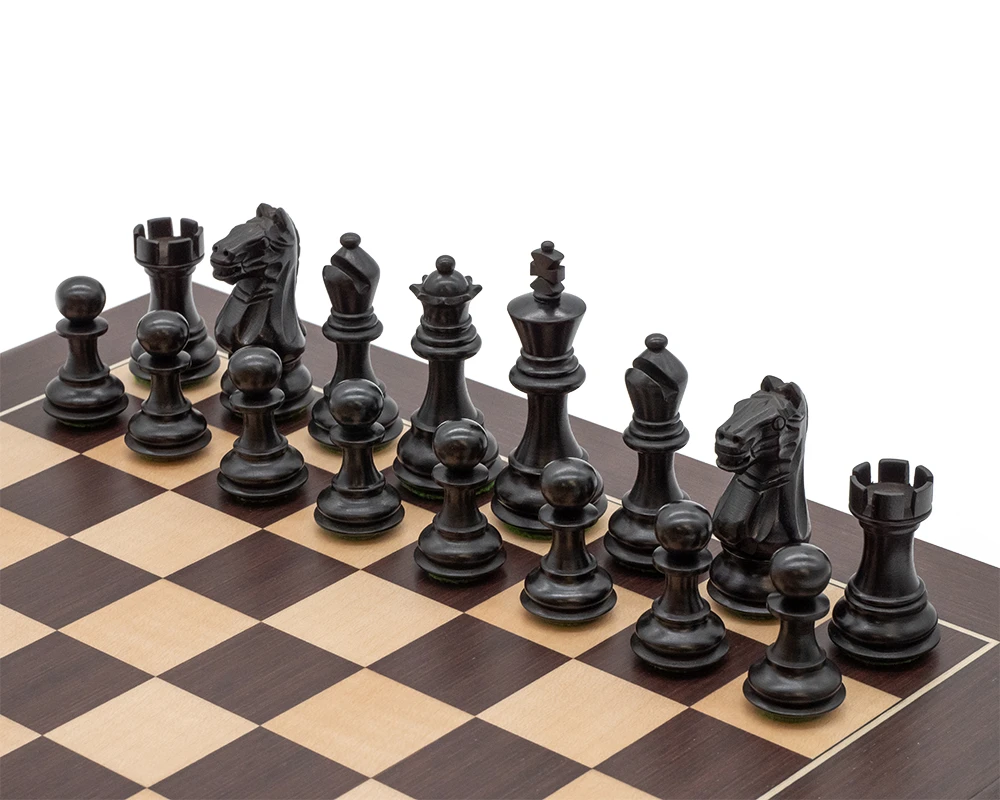 Jack's Fierce Knight Black And Wenge Compact Chess Set 3 Jack's Fierce Knight Black And Wenge Compact Chess Set - Image 3