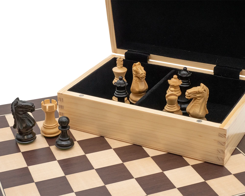 Jack's Fierce Knight Black And Wenge Compact Chess Set 5 Jack's Fierce Knight Black And Wenge Compact Chess Set - Image 5