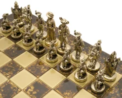 The Manopoulos Medieval Knights Luxury Chess Set With Wooden Case - LARGE 9 The Manopoulos Medieval Knights Luxury Chess Set With Wooden Case - LARGE -Board Games - Chess And Cards Shop S12BRO 02