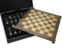The Manopoulos Medieval Knights Luxury Chess Set With Wooden Case - LARGE 11 The Manopoulos Medieval Knights Luxury Chess Set With Wooden Case - LARGE -Board Games - Chess And Cards Shop S12BRO 04