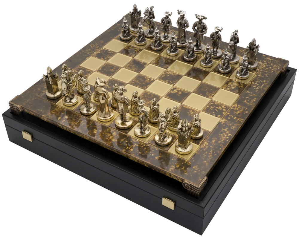 The Manopoulos Medieval Knights Luxury Chess Set With Wooden Case - LARGE 7 The Manopoulos Medieval Knights Luxury Chess Set With Wooden Case - LARGE - Image 7