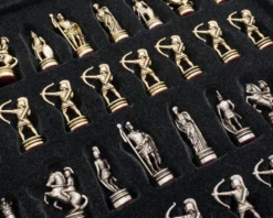 The Manopoulos Archers Chess Set With Wooden Case - SMALL -Board Games - Chess And Cards Shop S15GRE 05