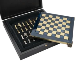 The Manopoulos Byzantine Empire Chess Set With Wooden Case In Blue - COMPACT 11 The Manopoulos Byzantine Empire Chess Set With Wooden Case In Blue - COMPACT -Board Games - Chess And Cards Shop S1BLU 04