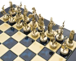 The Manopoulos Greek Mythology Chess Set With Wooden Case - MEDIUM -Board Games - Chess And Cards Shop S4BLU 02