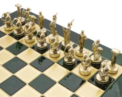 The Manopoulos 'Labours Of Hercules' Chess Set With Wooden Case - MEDIUM -Board Games - Chess And Cards Shop S5GRN 02