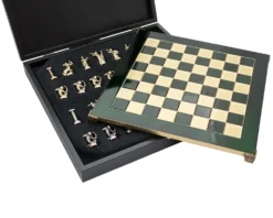 The Manopoulos 'Labours Of Hercules' Chess Set With Wooden Case - MEDIUM -Board Games - Chess And Cards Shop S5GRN 04