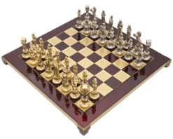 The Manopoulos Renaissance Chess Set With Wooden Case - MEDIUM