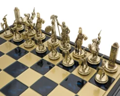 The Manopoulos Greek Mythology Grand Deluxe Chess Set With Wooden Case -Board Games - Chess And Cards Shop SK19BLU 02