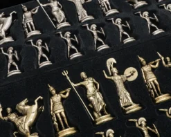 The Manopoulos Greek Mythology Grand Deluxe Chess Set With Wooden Case -Board Games - Chess And Cards Shop SK19BLU 05