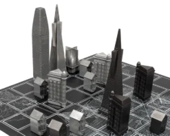 Skyline Premium San Francisco Edition Metal Chess Set With Wooden Map Board 10 Skyline Premium San Francisco Edition Metal Chess Set With Wooden Map Board -Board Games - Chess And Cards Shop SKY019 03