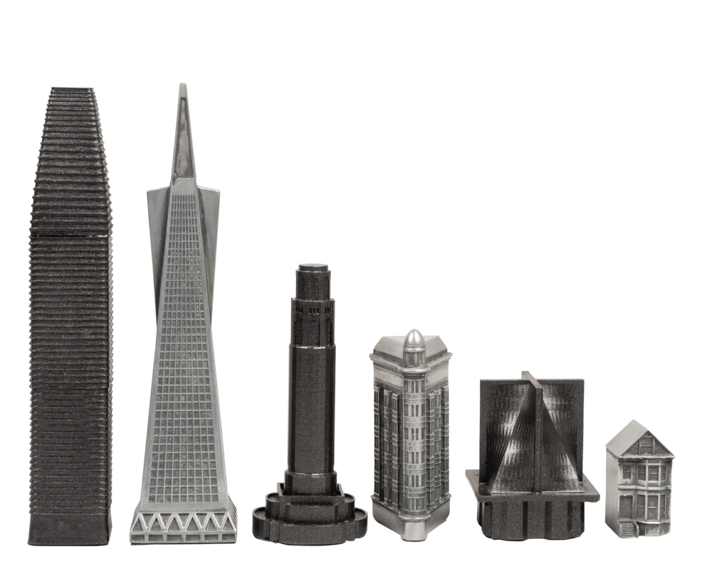 Skyline Premium San Francisco Edition Metal Chess Set With Wooden Map Board 7 Skyline Premium San Francisco Edition Metal Chess Set With Wooden Map Board - Image 7