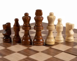 American Walnut Backgammon And Chess Combination Set - Travel Size - With Deluxe Philos Cups 18 American Walnut Backgammon And Chess Combination Set - Travel Size - With Deluxe Philos Cups -Board Games - Chess And Cards Shop TS3K 04