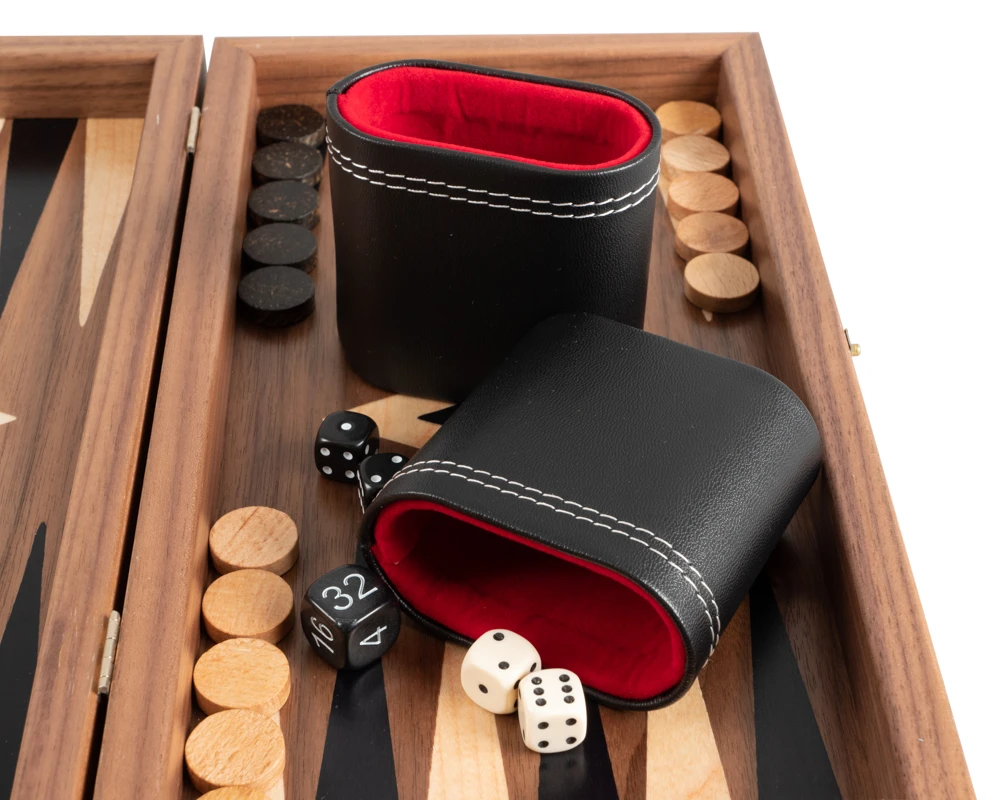 American Walnut Backgammon And Chess Combination Set - Travel Size - With Deluxe Philos Cups 10 American Walnut Backgammon And Chess Combination Set - Travel Size - With Deluxe Philos Cups - Image 10