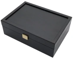 Dark Wood Chess Piece Storage Case - Standard