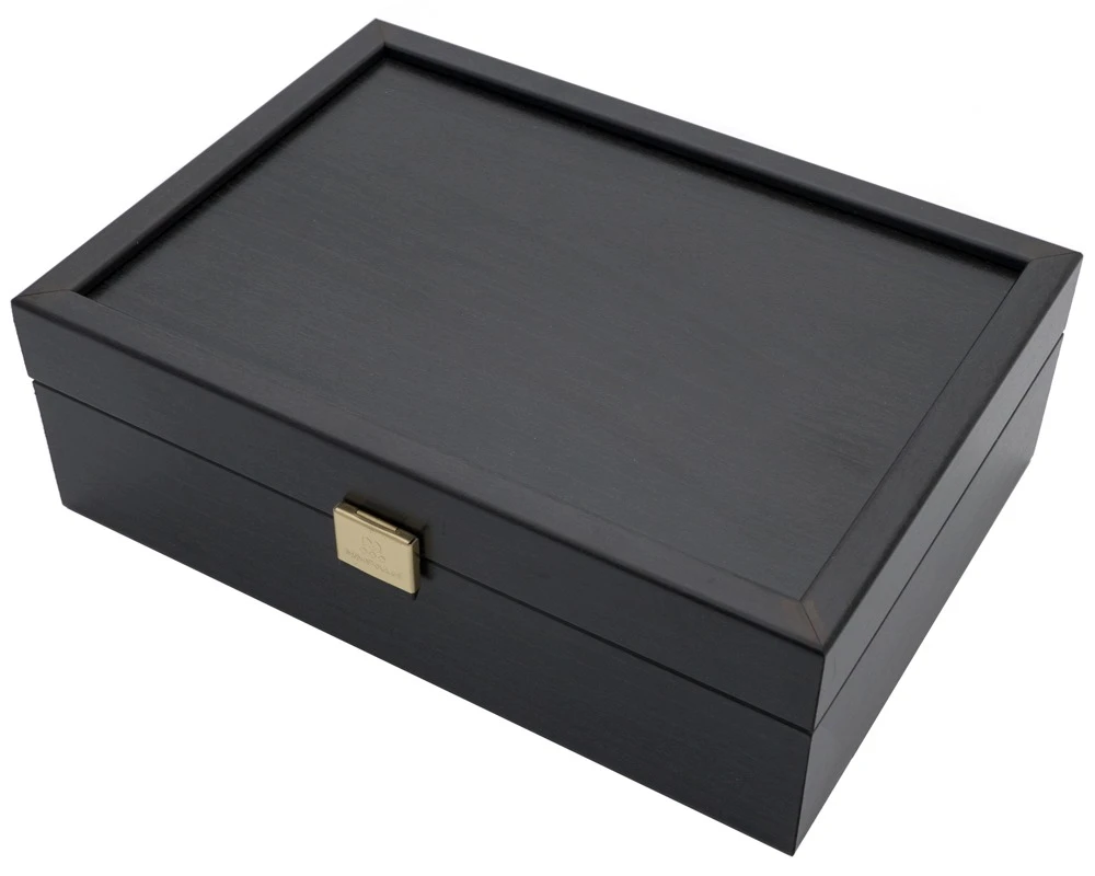 Dark Wood Chess Piece Storage Case - Standard 1 Dark Wood Chess Piece Storage Case - Standard
